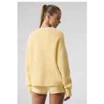 Alo Yoga  Tennis Club Sweater Knit Cardigan Warm Butter/White XS Photo 1