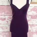 BCBGMAXAZRIA Purple Sleeveless 100% Mercerized Merino Wool Dress in a size Small Photo 0