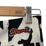 Le Tigre Black White Stretch Leggings Sparkle Rhinestone Letters size medium Photo 2