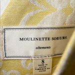 Moulinette Soeurs Yellow Sleeveless V-Neck Midi Dress Photo 2