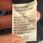 Theory  Navy Women's Blazer Size 4 Classic Wool Blend 2 Button Single Breasted Photo 5