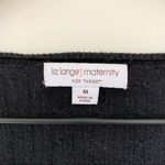 Liz Lange Black Maternity Sweater, M Photo 2