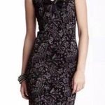 Free People black gray sleeveless print jacquard bodycon dress Photo 0