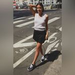 Brandy Melville John galt pastel lilac silver cable knit sweater vest 100% cotton one size S M Photo 2