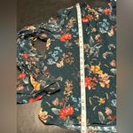 Kensie Floral Blouse in Color Alpine Green with statement sleeves Size Small NWT Photo 11