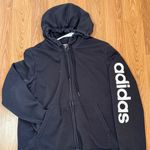 Adidas  Full Zip Hoodie Sz XL Black Photo 0