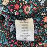 Chloe & Katie Women Crop Top XS Floral Print Wrap Y2K Retro Cottagecore Romantic Photo 5