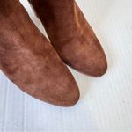 Michael Kors Brown Suede Leather Stacked Wood Heel Ankle Boots Womens 8.5 Fall Photo 5