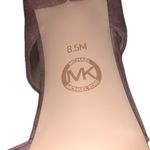 Michael Kors Alana Mauve Blush Pink Mary Jane Block Chunky Heel Pumps Shoes 8.5M Photo 2