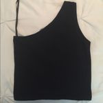 Brandy Melville  Black one shoulder tank top Photo 1