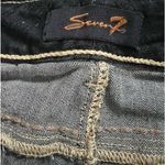 Seven7  Cropped Stretch Jeans Dark Wash Great Fade 21" Inseam Size 10 Photo 3