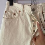 Levi's NWT Women's 25 X 26 501 Original Cropped High Rise White Jeans Button Fly Photo 3