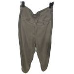 Everlane The Chino in Green Women's 10 Tan Curved Barrel Leg 100% Tencel Photo 2