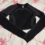 Garage Crop Black  Long Sleeve Top Photo 0