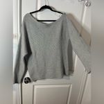 Treasure & Bond  Long Sleeve Ribbed One-Shoulder Pullover Sweater Gray Size Large Photo 5
