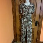 Vintage 80s Safari Jumpsuit Animal Print Boho Utility One Piece Photo 10