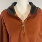 st. john's bay St John’s Bay copper burnt orange 1/4 zip pullover sweater with pockets size XL Photo 1