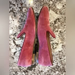 Margaux Gal meets Glam Rose Velvet Loafers Pink Size 7.5 Photo 3