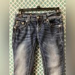 Miss Me Dark Blue Ankle Jeans signature cuffed capri size 24 women Photo 8