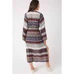 Saachi Printed Tie Waist Kimono size small Blue Photo 1