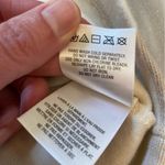 Maeve Metallic Stripe Neutral Shirt with Short Ruffle Sleeves, size Small Photo 6