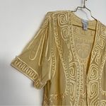 Soft Surroundings Soft Surrounding Size 1X Bolero Jacket Sheer Short Sleeve Cream Yellow Photo 6
