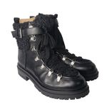 Circus by Sam Edelman Circus Sam Edelman Combat Boots Womens 7 Black Faux Leather Shearling Gretchen Photo 0