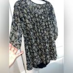 Susana Monaco  Off The Shoulder Dark Colored Floral All Over Print Design Dress Photo 3