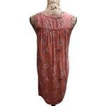 Loft  Outlet Floral Print‎ Sleeveless Blouse Romantic Summer Top Pink No Belt Photo 1