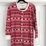 Little Blue House by Hatley Fair Isle Bear Adult Union Suit Photo 3