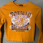 Tally Weijl "Totally Balanced" Graphic Crop Top Photo 1