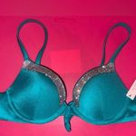 Victoria's Secret Teal and Silver Bikini with Sparkling Details Photo 0