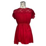 VTG Y2K Retro Red Lace Babydoll Blouse Romantic Coquette Preppy PM Size undefined Photo 4