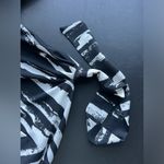 BCBGMAXAZRIA  Womens Adele 3/4 Sleeve Wrap Dress Black White Sz (LP) Peti… Photo 9