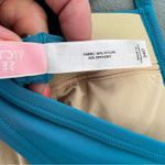 Victoria's Secret Y2K Victoria’s Secret 34D Teal Aqua Blue Halter Pushup Bikini Top Photo 4