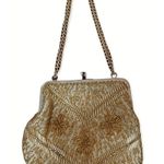 Vintage La Regal Ltd. Gold Beaded Purse Clutch Gold tone Chain Strap Cocktail Photo 2