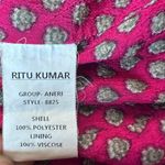 Ritu Kumar Teal Aneri Velvet Jacket Size Small Blue Photo 7