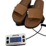 Donald Pliner  Fifi Leather Platform Thong Sandals Tan Brown Women's 8.5M Photo 6