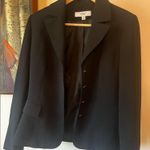 Le Suit Size 8 Black 4 Button Fitted Blazer Womens Photo 1