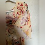 American Vintage Vintage 90s Flowy Floral Boho Babydoll Top Size Medium Empire‎ Waist Photo 2