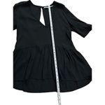 Urban Outfitters Kimchi Blue Black Babydoll Top sz small open v-back Photo 6