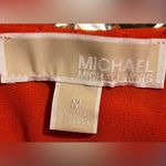 New With Tags MICHAEL Michael Kors Faux Wrap Ruffle Mini Dress Orange Size M Photo 3