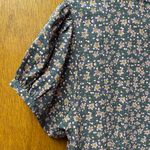 Natural Life Juliette Short Sleeve Midi Maxi Ditsy Floral Dress Gray Large Photo 8