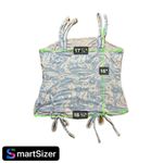 No Boundaries No‎ Boundaries Floral Tank Top XL Blue Adjustable Straps Shirred Tie Side Women Photo 4