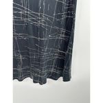 The Limited  Women Size M Silk Black Printed Midi Skirt Career Office Pull On Photo 2