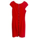 Dolce & Gabbana  Red cap-sleeve sheath Italian dress Sz 42 Medium Photo 3