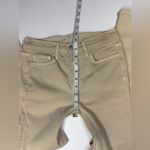 Free People  Tan Distressed Skinny Jeans 🪵🪾 Photo 4