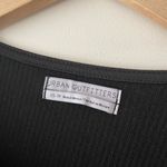 Urban Outfitters Black Basic Flowy T-Shirt Ribbed Dress XS Photo 2
