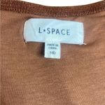 l*space L* Melissa Dress Coffee Brown Long Sleeve Shimmery Medium Mini Dress Photo 9
