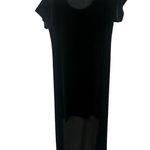 Oleg Cassini VTG Black Velvet Cassini Dress Lrg Whimsigoth Fairy Grunge Goth Emo Y2K READ Photo 1